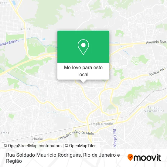 Rua Soldado Maurício Rodrigues mapa