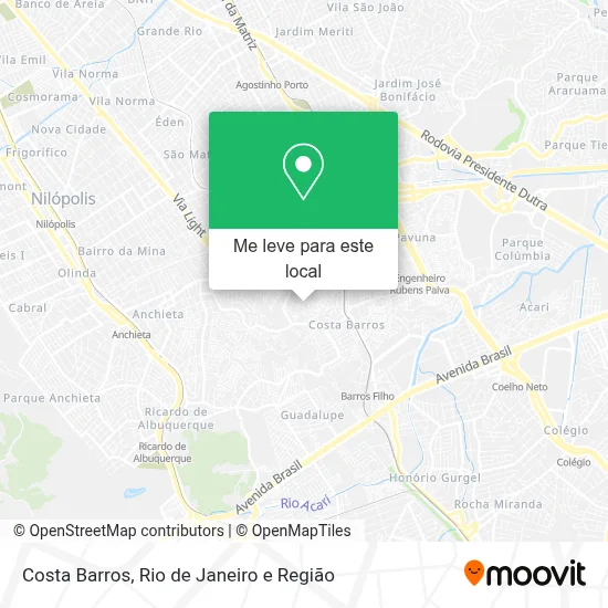 Costa Barros mapa