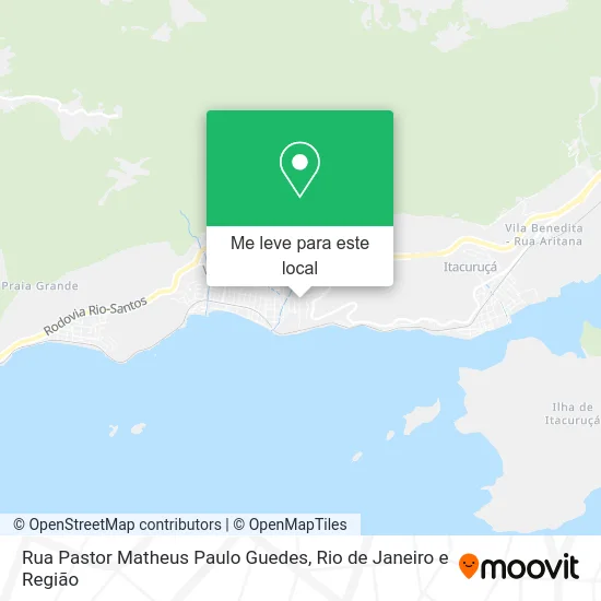 Rua Pastor Matheus Paulo Guedes mapa