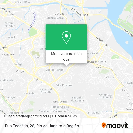 Rua Tessália, 28 mapa