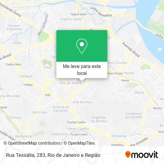 Rua Tessália, 283 mapa