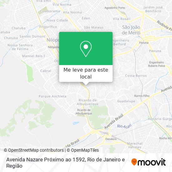Avenida Nazare Próximo ao 1592 mapa