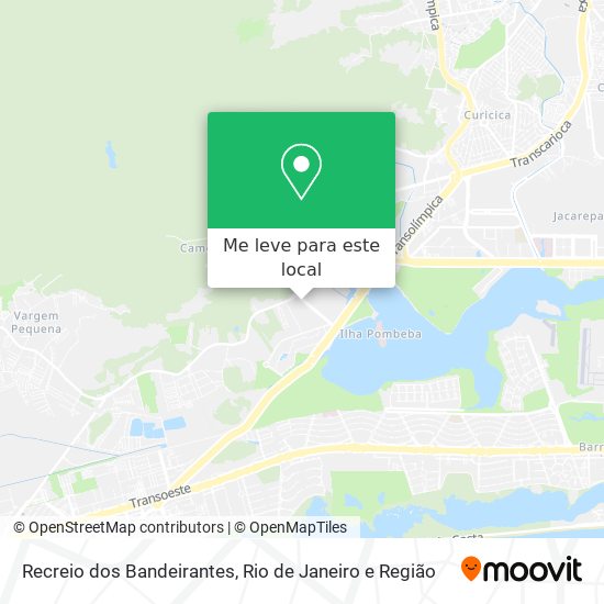 Recreio dos Bandeirantes mapa