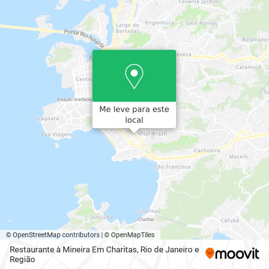 Restaurante à Mineira Em Charitas mapa