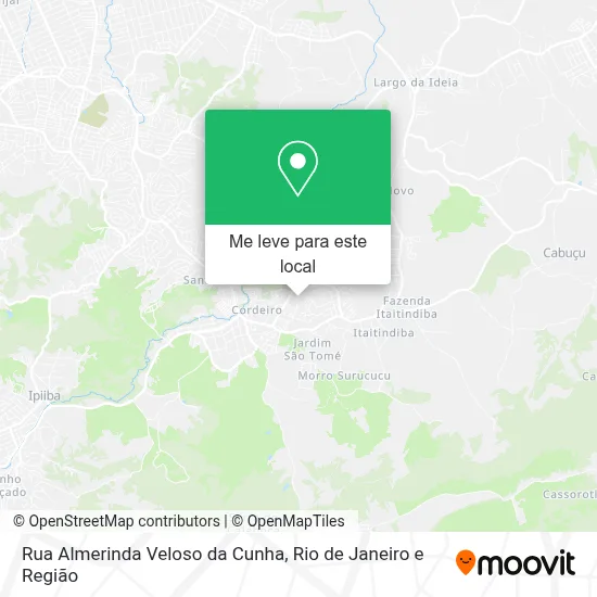 Rua Almerinda Veloso da Cunha mapa
