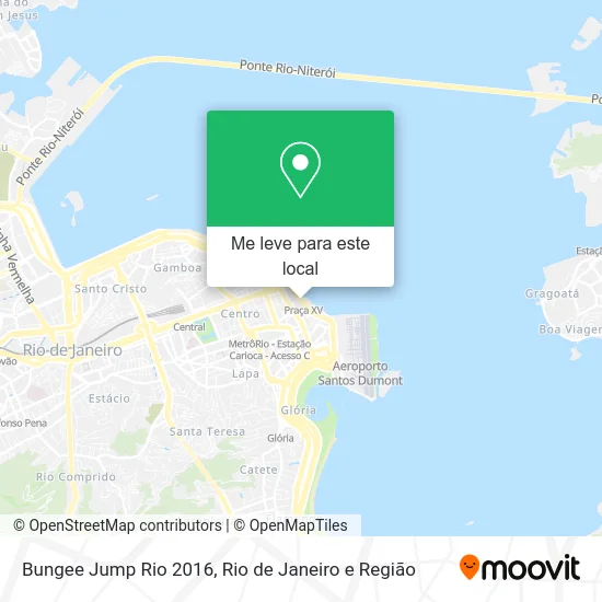 Bungee Jump Rio 2016 mapa