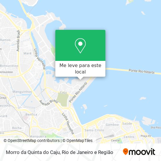 Morro da Quinta do Caju mapa