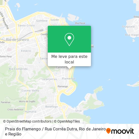 Praia do Flamengo / Rua Corrêa Dutra mapa