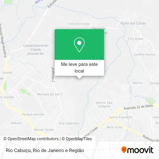 Rio Cabuçu mapa