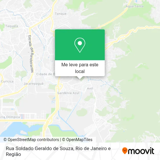 Rua Soldado Geraldo de Souza mapa