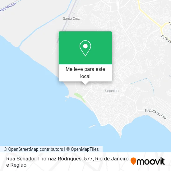 Rua Senador Thomaz Rodrigues, 577 mapa