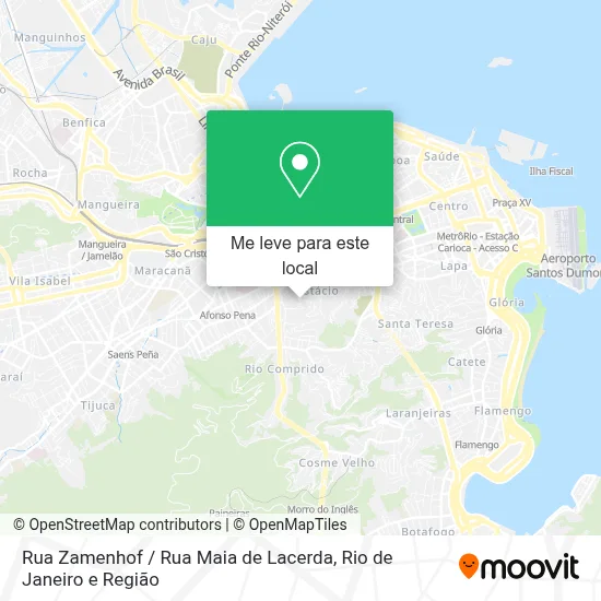 Rua Zamenhof / Rua Maia de Lacerda mapa