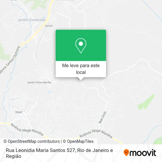 Rua Leonídia Maria Santos 527 mapa