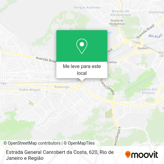 Estrada General Canrobert da Costa, 620 mapa