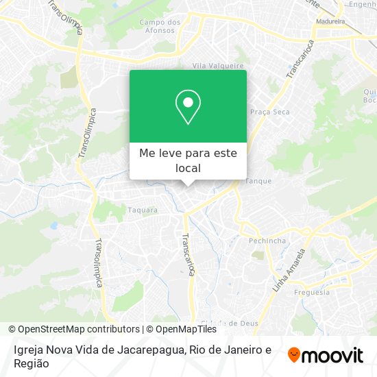 Igreja Nova Vida de Jacarepagua mapa