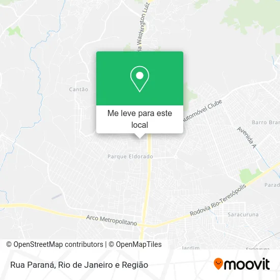 Rua Paraná mapa