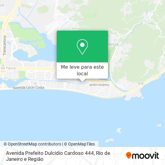 Avenida Prefeito Dulcídio Cardoso 444 mapa