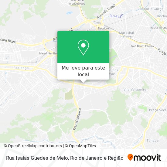 Rua Isaías Guedes de Melo mapa