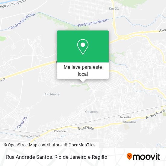 Rua Andrade Santos mapa