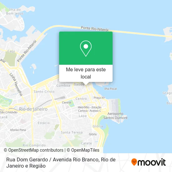 Rua Dom Gerardo / Avenida Rio Branco mapa