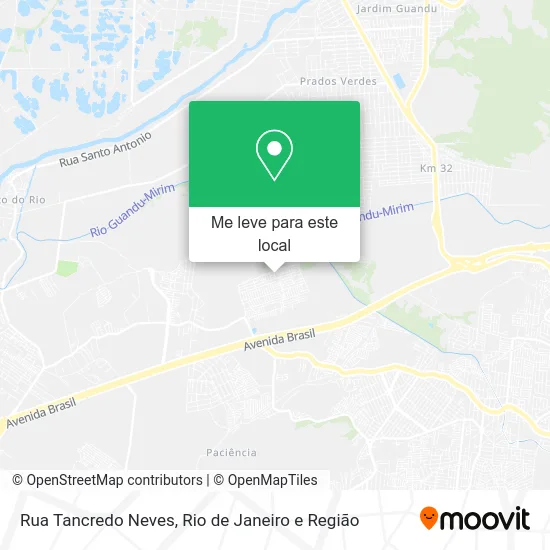 Rua Tancredo Neves mapa