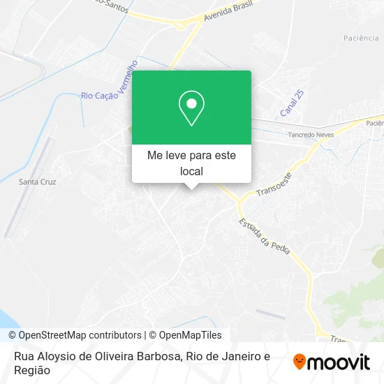 Rua Aloysio de Oliveira Barbosa mapa