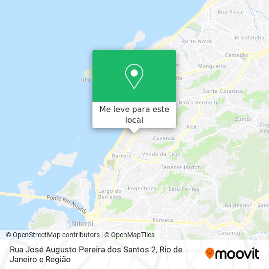 Rua José Augusto Pereira dos Santos 2 mapa