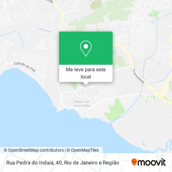 Rua Pedra do Indaiá, 40 mapa