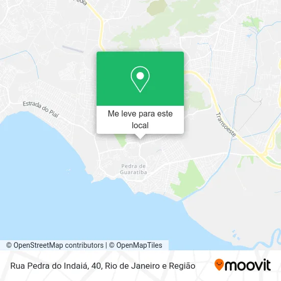 Rua Pedra do Indaiá, 40 mapa