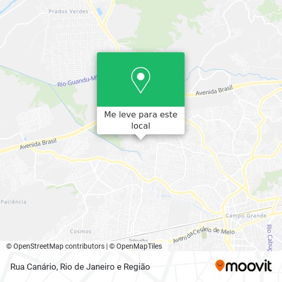 Rua Canário mapa