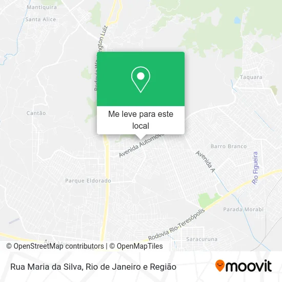 Rua Maria da Silva mapa