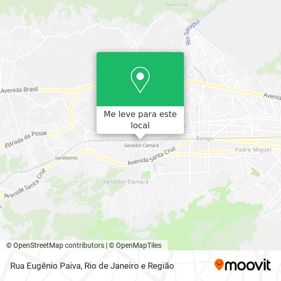 Rua Eugênio Paiva mapa