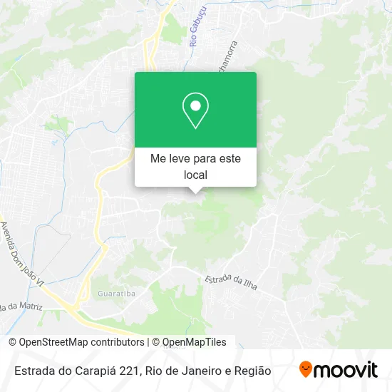 Estrada do Carapiá 221 mapa