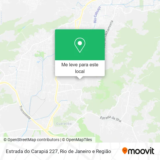 Estrada do Carapiá 227 mapa