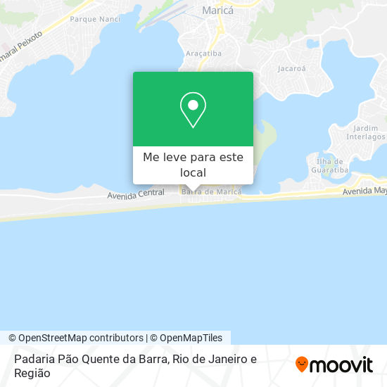 Padaria Pão Quente da Barra mapa