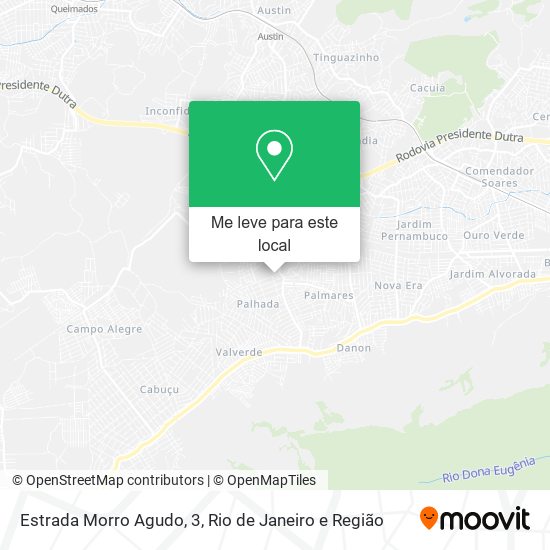 Estrada Morro Agudo, 3 mapa