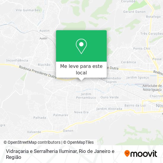 Vidraçaria e Serralheria Iluminar mapa