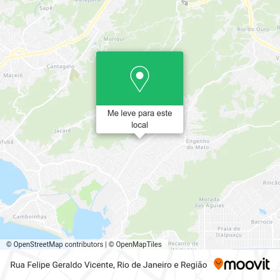 Rua Felipe Geraldo Vicente mapa