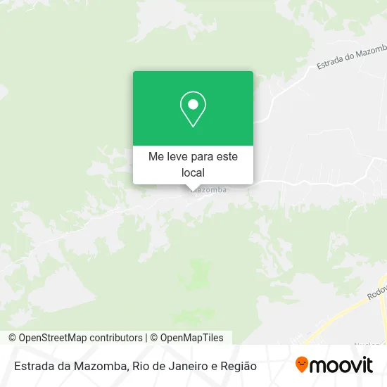 Estrada da Mazomba mapa