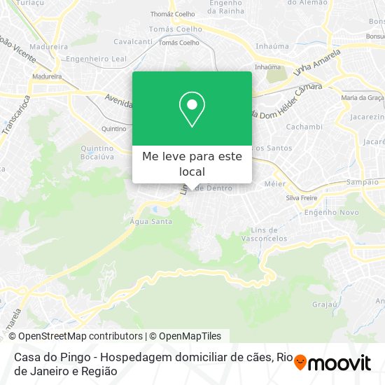 Casa do Pingo - Hospedagem domiciliar de cães mapa