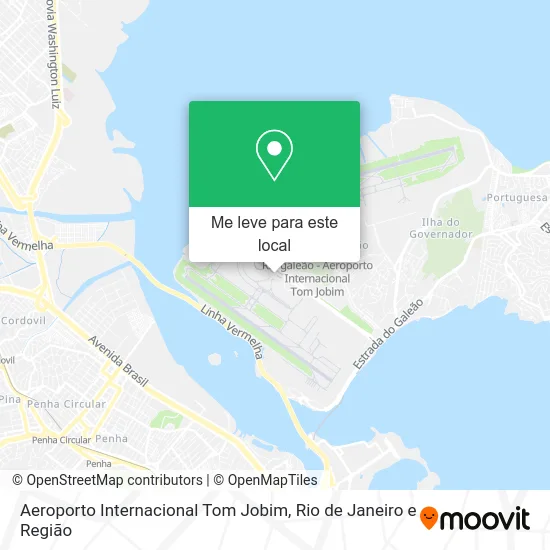 Aeroporto Internacional Tom Jobim mapa