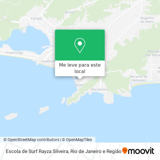 Escola de Surf Rayza Silveira mapa