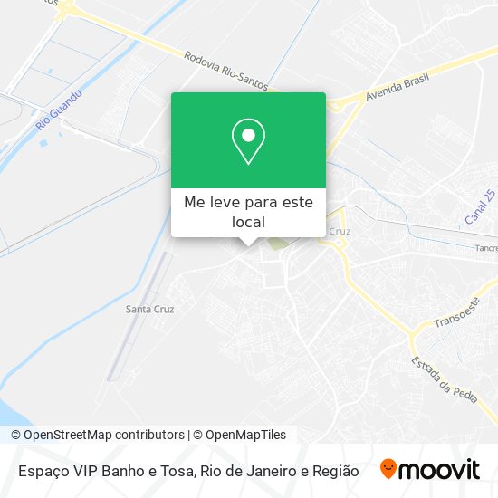 Espaço VIP Banho e Tosa mapa