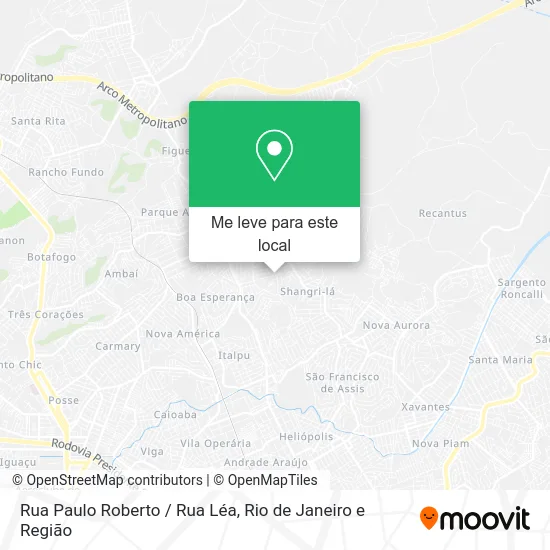 Rua Paulo Roberto / Rua Léa mapa