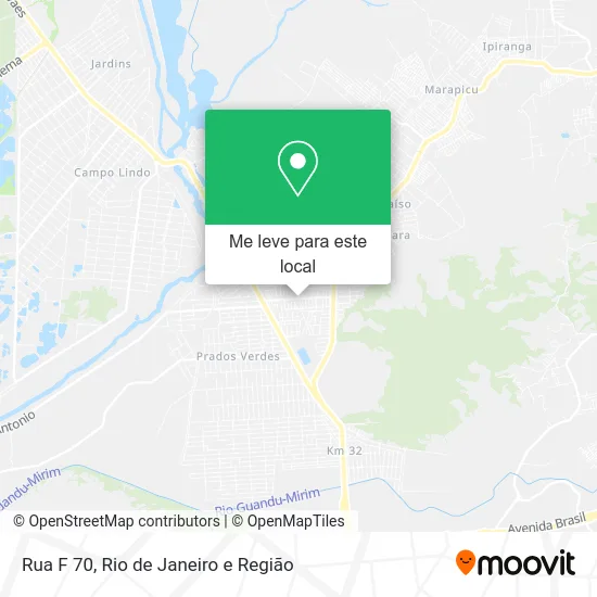 Rua F 70 mapa