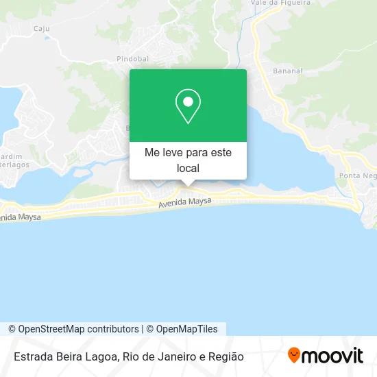 Estrada Beira Lagoa mapa