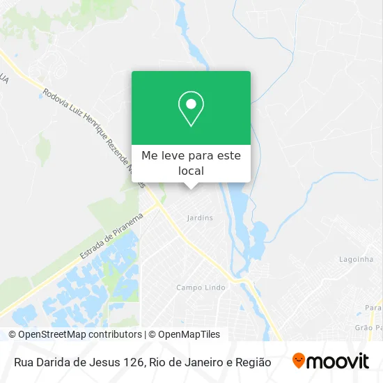 Rua Darida de Jesus 126 mapa