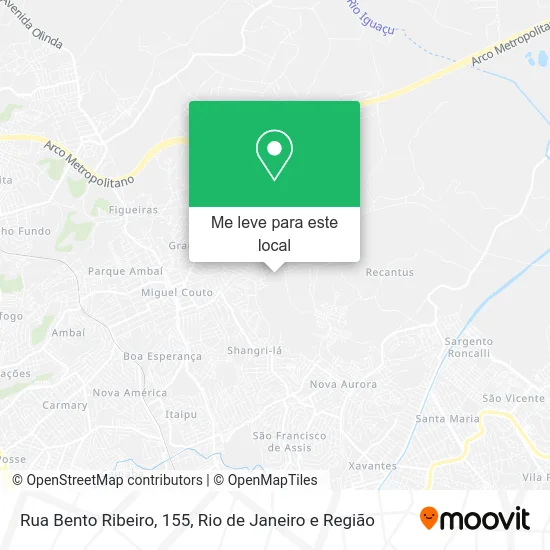 Rua Bento Ribeiro, 155 mapa