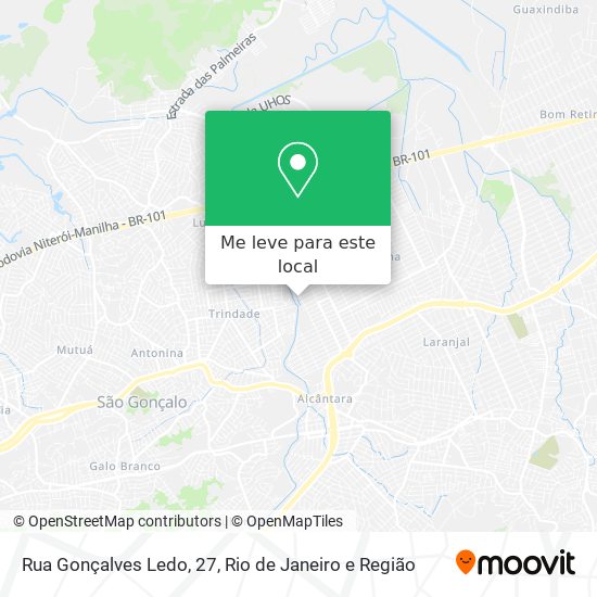 Rua Gonçalves Ledo, 27 mapa