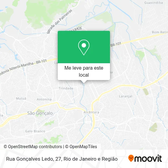 Rua Gonçalves Ledo, 27 mapa